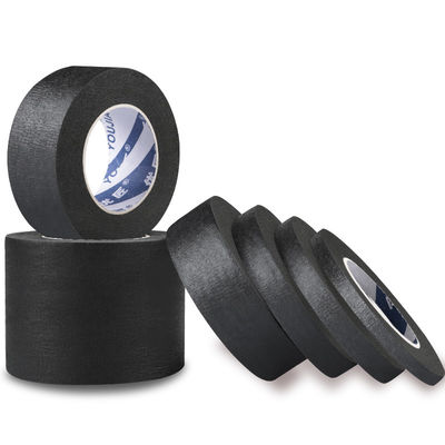 เทปกระดาษสเปรย์สีดําที่กําหนดเอง สําหรับการป้องกันสีสเปรย์