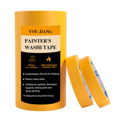 เทปสีเหลืองแท้หลายพื้นที่ ป้องกันพื้นผิวสําหรับภายในและภายนอก