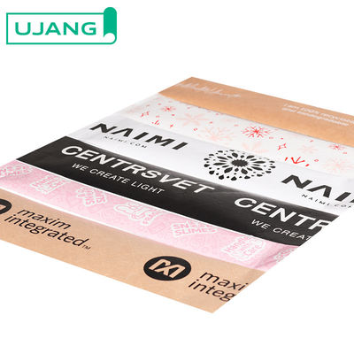 สะอาดต่อสิ่งแวดล้อม พับพับกระดาษ Kraft ที่สามารถทําลายชีวภาพได้ เทปบรรจุสัญลักษณ์ เทปบรรจุที่สามารถเขียนได้ และเทปบรรจุส่งเพื่อปิด