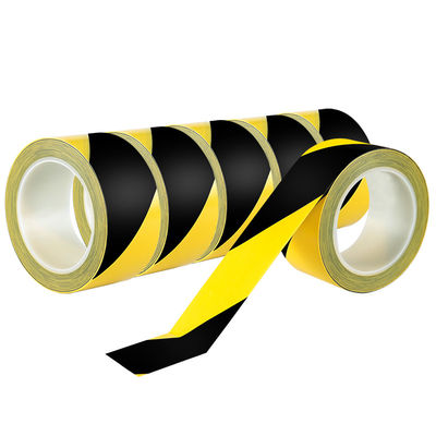 REACH/ROHS Certified/ISO9001/Double Color/PVC Caution Tape สําหรับการเตือนและพื้นที่อันตราย