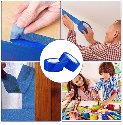 สีน้ําเงิน ทําลายแบบมืออาชีพได้อย่างง่ายดาย ด้วยเทปปิดสี