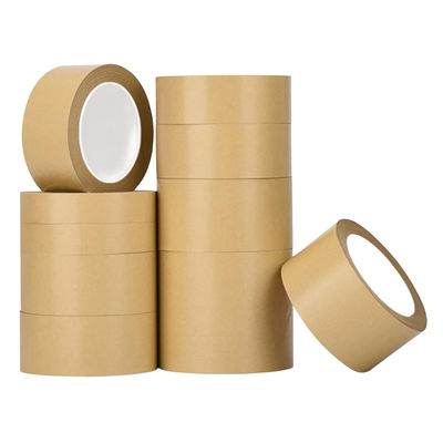 กระดาษกล่องละลายร้อน ปิดยางธรรมดา Custom Self Adhesive Kraft กระดาษส่งเทป