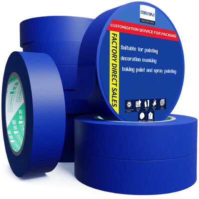 ยืนยันต่อ UV 14 วัน ไม่มีซาก ผสมกระดาษครีป ผู้เขียนสีฟ้า ผู้เขียนสีฟ้า เทปปิดสําหรับการทาสีรถยนต์