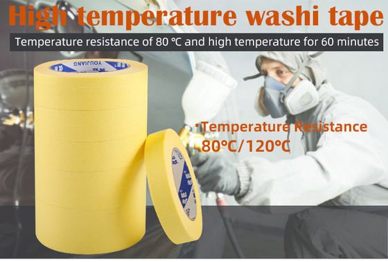 ยาง กระดาษครีปสีเหลือง ผสมผสาน เทปปิดสี