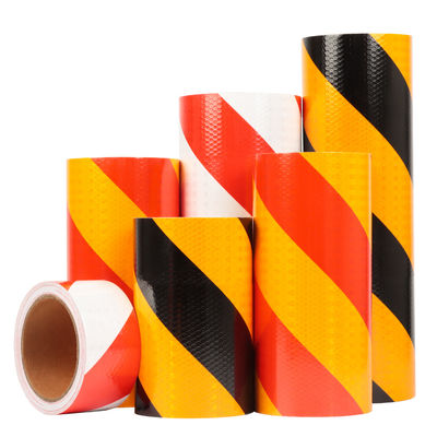 PVC Crystal Lattice รถยนต์ที่ติดตัวเอง ความชัดเจน การเตือนความปลอดภัยทางการจราจร เทปสะท้อนแสง ความแน่นอย่างไม่ธรรมดา