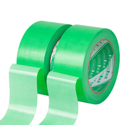 เทปซ่อมแซม ง่ายที่จะฉีก ไม่มีซากคลอม กันน้ําและยืด PE เทปสุขภาพพื้นฐานผ้าสีเขียว