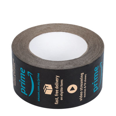 Eco Friendly Custom Logo Printed Self Adhesive Kraft Paper Tape เทปกระดาษครัฟต์ที่ใช้น้ํา