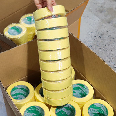 เทปปิดหน้า สีเหลือง เทปปิดหน้าเดียว สิทธิพิเศษ สําหรับสีรถยนต์ อุปกรณ์ตกแต่ง